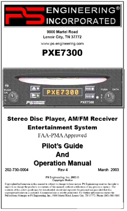 PXE7300 Intercom-CD/MP3 player Manual